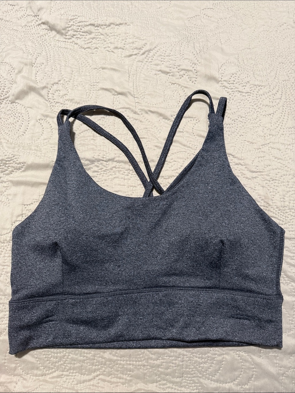 Athletic Works Charcoal Gray Crisscross Sports Bralette